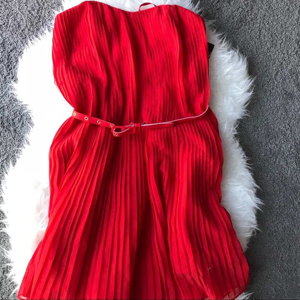 French Connection Shelby Dress  Red US6 - Picture 4 of 8